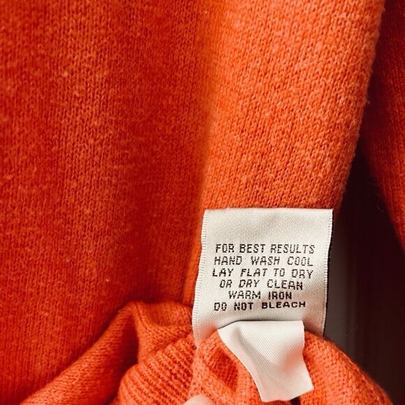 Peter Millar Sweater Men M Orange 1/4 Zip Cashmere Cotton Pullover Golf Grandpa - Picture 5 of 8